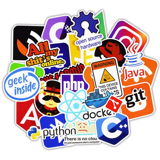 50Pcs Programme Stickers APP Software Stickers