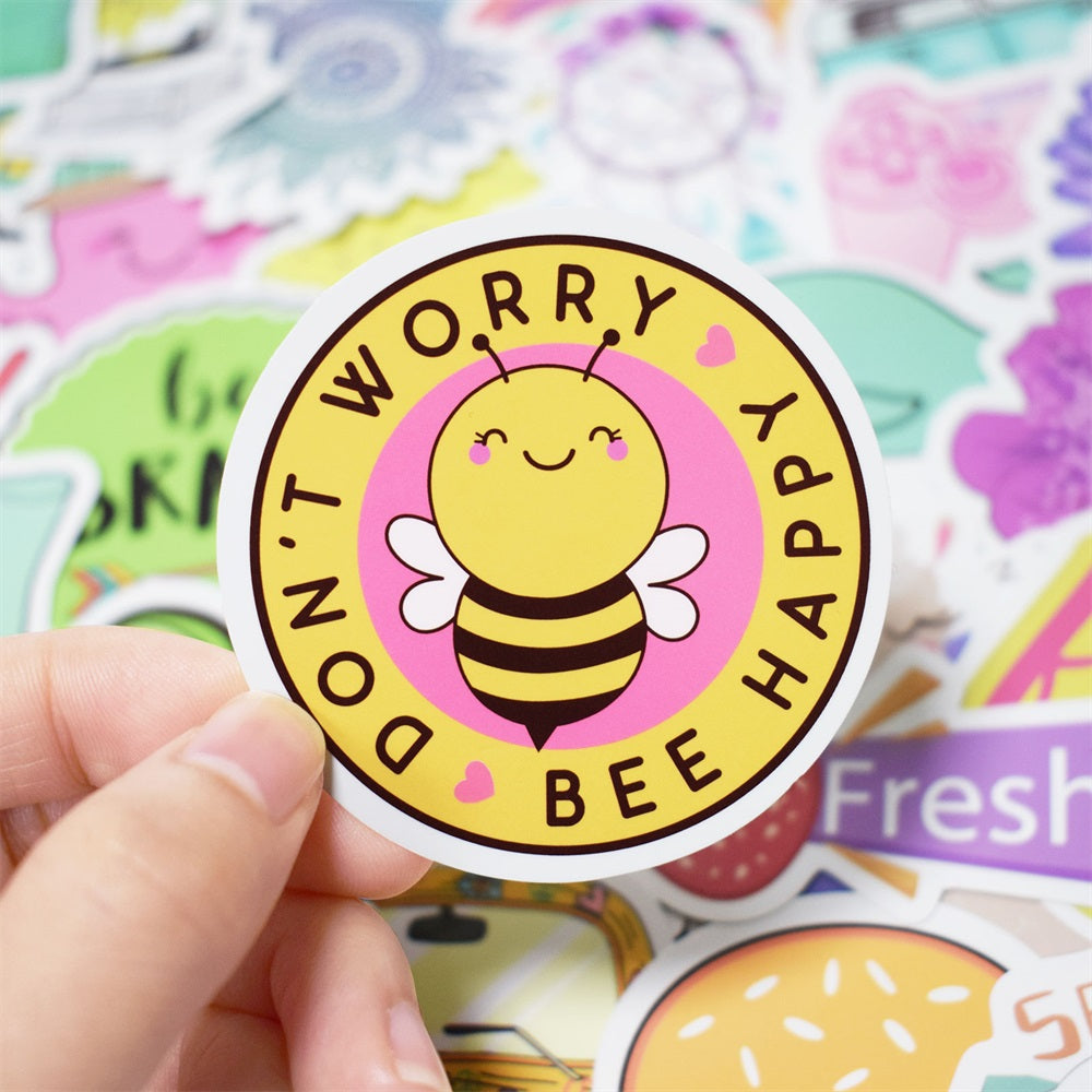 75Pcs Cute Stickers VSCO Stickers for Water Bottles (A)