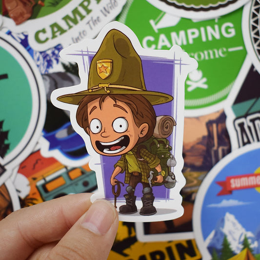 50Pcs Adventure Stickers Travel Stickers Pack