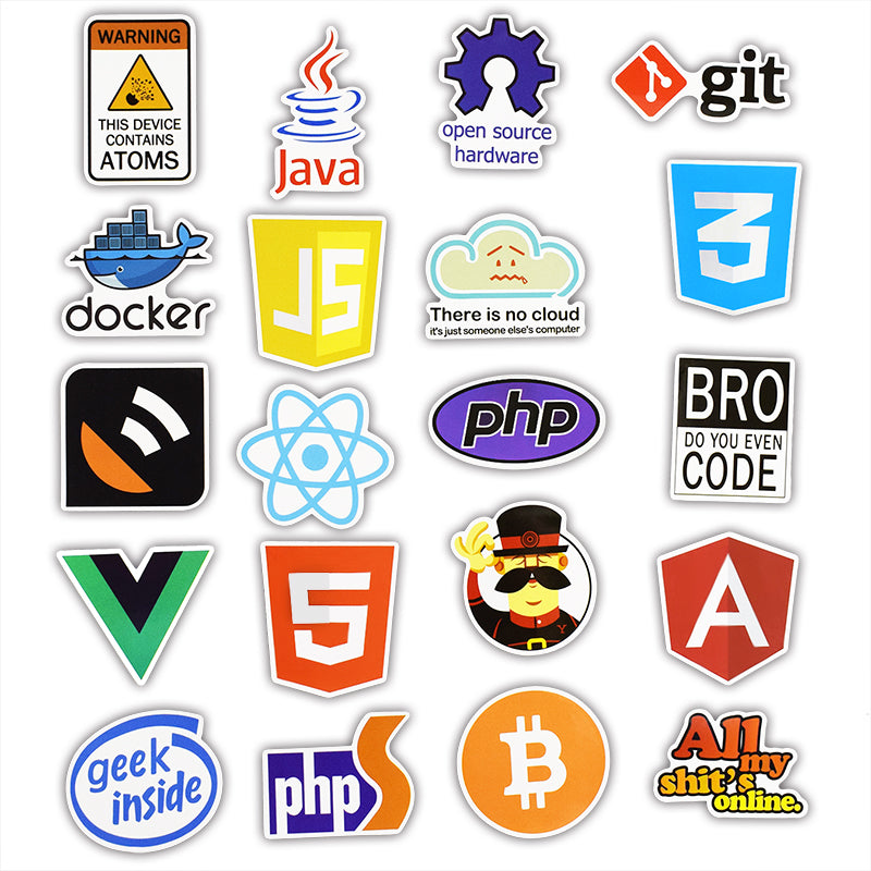 50Pcs Programme Stickers APP Software Stickers – STKJoviale
