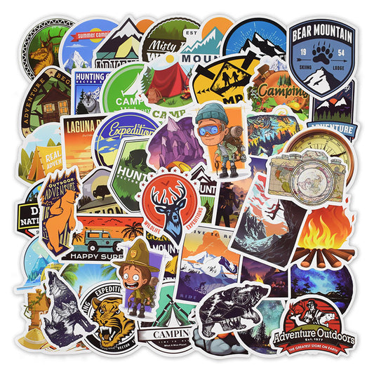 50Pcs Adventure Stickers Travel Stickers Pack