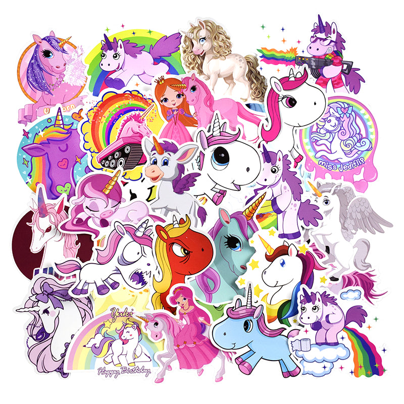 50Pcs Unicon Stickers Cute Stickers for Girls Kids
