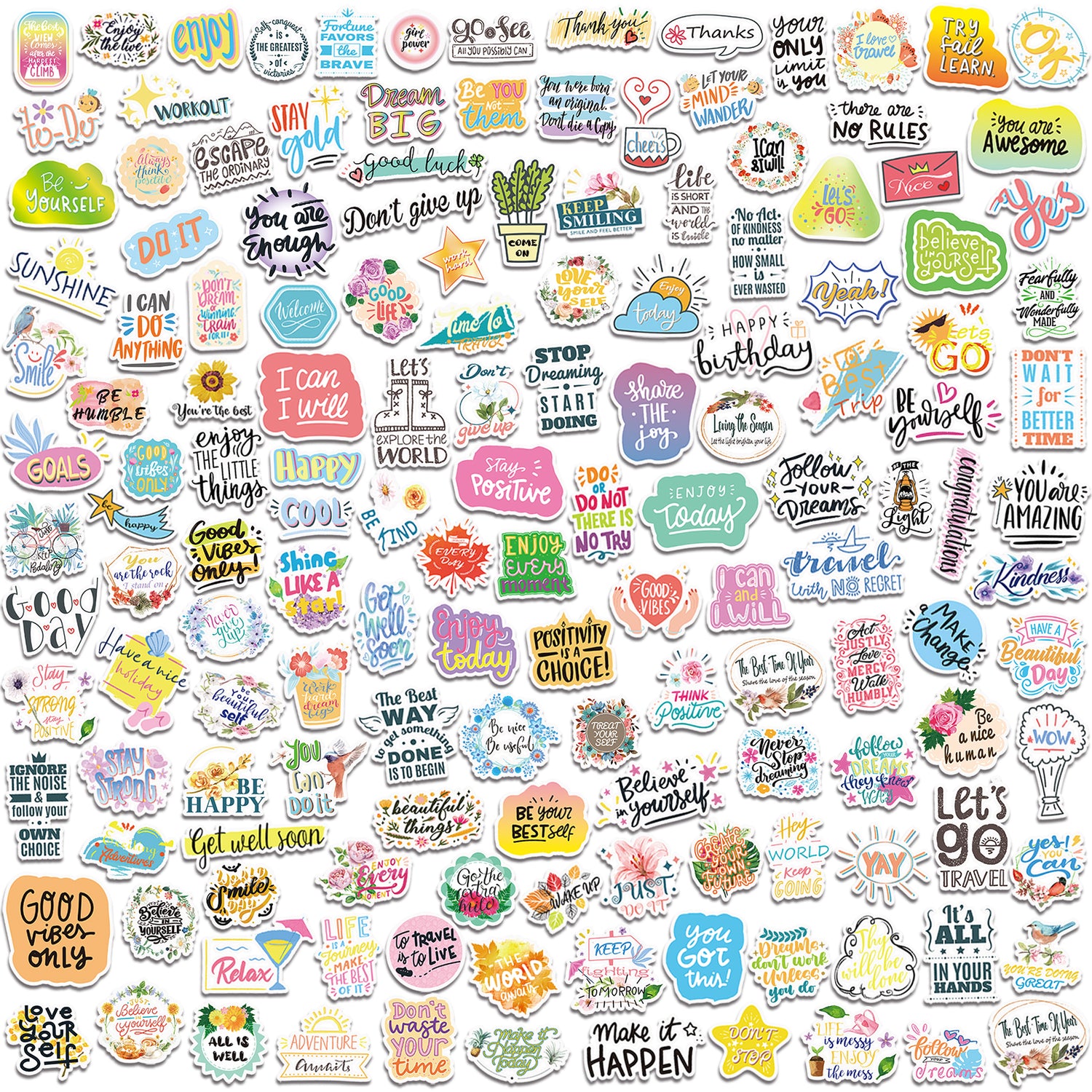 300 PCS Inspirational Stickers for Adults, Motivational Water Bottle  Stickers - Helia Beer Co