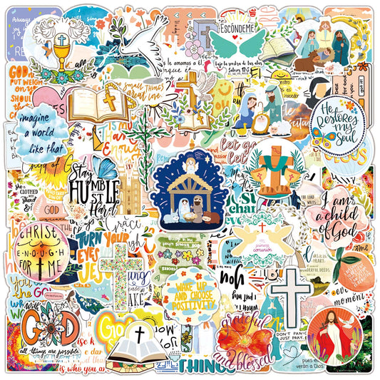300Pcs Inspirational Christian Stickers Aesthetic for Gifts