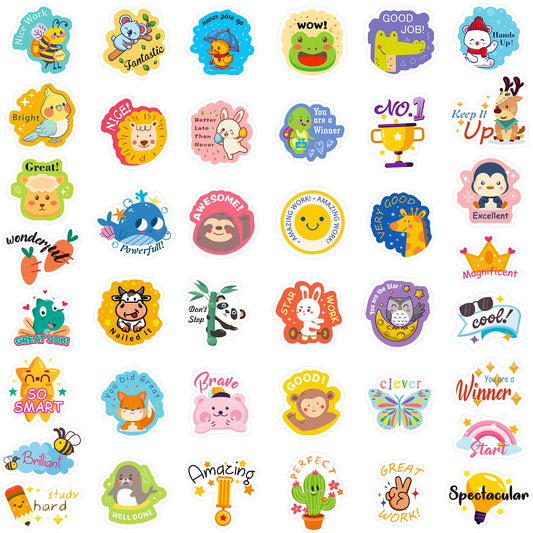 600PCS Cute Animal Reward Stickers for Students Teachers