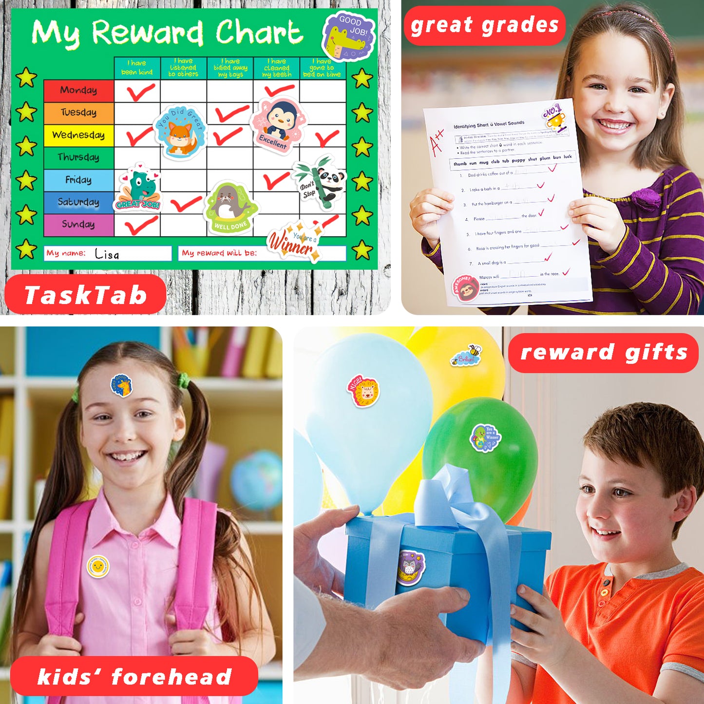 Good Job Reward Stickers for Teachers